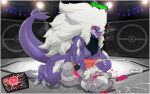 2_penises absurd_res anthro big_dom_small_sub bodily_fluids border cum cum_in_vagina cum_inside dominant dominant_male dragon duo ejaculation erection eyes_closed female fighting_ring gameplay_mechanics garchomp generation_4_pokemon generation_7_pokemon genital_fluids genitals gin_(silverzero) grey_border gui hair health_bar hi_res hybrid impregnation legendary_pokemon male male/female marshadow multi_genitalia multi_penis mythological_creature mythological_scalie mythology nintendo nude ovum penetration penile penile_penetration penis pokemon pokemon_(species) rad_(chikidoodlez) scalie sex size_difference sperm_cell submissive submissive_female vaginal vaginal_penetration vilf