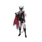  1girl animal_ears arknights arms_at_sides black_boots black_cape black_gloves black_jacket black_mask black_skirt black_theme boots cape cropped_jacket full_body gloves grey_socks high-waist_skirt highres huanxiang_heitu jacket knee_boots kneehighs lappland_(arknights) lappland_the_decadenza_(arknights) legs_apart long_hair long_sleeves looking_at_viewer mask masked material_growth necktie official_alternate_costume official_art open_mouth oripathy_lesion_(arknights) red_cape red_necktie shirt side_cape simple_background skirt socks solo square-end_necktie standing tachi-e tail third-party_source transparent_background turtleneck two-sided_cape two-sided_fabric white_hair white_shirt white_tail wolf_ears wolf_girl wolf_mask wolf_tail 