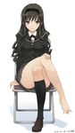  :q amagami arm_support artist_name bad_id bad_twitter_id barefoot black_hair black_legwear blush chair convenient_leg crossed_legs dated drill_hair folding_chair hairband hand_on_own_knee jpeg_artifacts kiya_shii kneehighs loafers long_hair morishima_haruka school_uniform shoes single_shoe sitting skirt spread_toes toes tongue tongue_out 