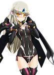  1girl artist_request cum elsword eve_(elsword) facial highres long_hair tora_(huuunnji) white_background yellow_eyes 