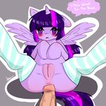  anal anus bestiality blush dialog duo english_text equine female feral friendship_is_magic fur hair horn horse interspecies male mammal mrfatcakes my_little_pony penis pony prodding purple_eyes purple_fur purple_hair pussy spread_legs spreading straight text twilight_sparkle_(mlp) winged_unicorn wings 