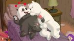  anus balls bed cartoon_network cum cum_in_ass cum_inside duo ice_bear lobozamora male male/male mammal panda panda_(wbb) penis polar_bear ursine we_bare_bears 