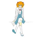  gen glasses labcoat lowres neon_genesis_evangelion oekaki red_hair school_uniform solo souryuu_asuka_langley 