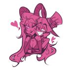  1boy 1girl blonde_hair couple demon demon_horns dress hair_slicked_back hazbin_hotel hinsou_(midorinoakuma) horns hug husband_and_wife lilith_(hazbin_hotel) long_hair lucifer_morningstar_(hazbin_hotel) suit very_long_hair 