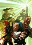  3boys abel_(street_fighter) arnold_tsang crimson_viper dougi el_fuerte empty_eyes fighting_stance fingerless_gloves gloves mask multiple_boys muscle pointing pointing_up pompadour rufus_(street_fighter) street_fighter street_fighter_iv_(series) udon_entertainment 