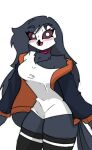 anthro blush female helluva_boss octavia_(helluva_boss) pace-maker small_waist solo thick_thighs wide_hips