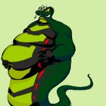 acidicus_(ninjago) animal_humanoid anthro belly chubby_cheeks humanoid male overweight reptile reptile_humanoid scalie scalie_humanoid snake snake_humanoid solo weight_gain