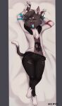 absurd_res alejandro_garcia_pat anthro bed furniture hi_res male nyon_katze solo thick_thighs tongue tongue_out