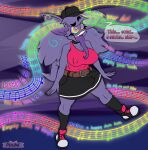 anthro bodily_fluids bottomwear clothing dialogue erection female generation_1_pokemon gengar genital_fluids gynomorph hasbro hi_res hypnosis intersex long_tongue mind_control music my_little_pony nintendo nude original_character pdude pokemon pokemon_(species) precum skirt tongue