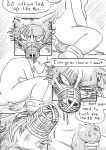 absurd_res angry anthro bdsm beastars blush bodily_fluids canid canine canis clothing comic condom dragonweirdo drooling duo english_text female footwear footwear_only genitals hand_on_penis haru_(beastars) hi_res lagomorph legoshi_(beastars) leporid male male/female mammal monochrome mostly_nude muzzle_(object) muzzled notched_ear penetration penis rabbit saliva sex sexual_barrier_device size_difference small_dom_big_sub socks socks_only sweat teasing text wolf