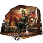 1:1 2022 5_fingers abstract_art alpha_channel anthro arknights arthropod athletic athletic_anthro athletic_male avian bangs beaded_jewelry beaded_necklace beads bird black_body black_hair black_scales bookshelf bottomwear braided_hair butterfly cabinet card carp chandelier clothed clothed_anthro clothed_male clothing collared_shirt colored crane_(bird) crossed_legs cyprinid cypriniform denim denim_bottomwear denim_clothing detailed detailed_background digital_drawing_(artwork) digital_media_(artwork) dragon dress_shirt eyewear fin fingers fish footwear full-length_portrait fully_clothed fully_clothed_anthro fully_clothed_male furniture glasses gloves gold_statue green_clothing green_hair gruiform hair handwear hat headgear headwear hi_res holding_object hybrid hypergryph insect inside_house jade_(gem) jeans jewelry kuroblood lamp lee_(arknights) leg_cross lepidopteran long_pants looking_at_viewer machete magic_wand magician magician_hat male male_anthro marine mattress melee_weapon mirror multicolored_hair mythological_creature mythological_scalie mythology necklace one_hand_raised pants picture_frame plant playing_card portrait pose red_eyewear red_glasses reflection reptile saw_box scales scalie sculpture shaded shirt shoes shoes_on sitting smile smiling_at_viewer smirk smirking_at_viewer sofa solo statue studio_montagne suit suit_jacket sunglasses table top_hat topwear turtle two_tone_hair weapon wearing_glasses well_dressed white_body white_scales yellow_body yellow_eyes yellow_scales