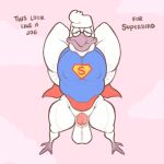 anthro armpit_hair armpit_tuft armpit_worship avian backsack balls beak big_balls body_hair body_worship dialogue eye_contact flying genitals hi_res leg_markings looking_at_another looking_at_viewer looking_pleasured male markings musclegut muscular muscular_anthro muscular_male muscular_thighs narrowed_eyes nipple_fetish nipple_outline nipple_play nipples nipples_visible_through_clothing penis seductive solo superbird superman superman_logo talking_to_viewer text thigh_markings thin_thighs tuft