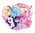  &lt;3 applejack_(mlp) blonde_hair blue_eyes cowboy_hat dragon equine eyes_closed female feral fluttershy_(mlp) freckles friendship_is_magic green_eyes group hair hat horn horse kinakov2 koko24 mammal multi-colored_hair my_little_pony open_mouth pegasus pink_hair pinkie_pie_(mlp) pony purple_eyes purple_hair rainbow_dash_(mlp) rainbow_hair rarity_(mlp) scalie smile spike_(mlp) twilight_sparkle_(mlp) two_tone_hair unicorn wings 