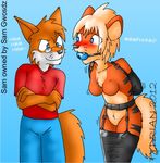  anthrofied arcanine armbinder ball_gag bdsm blush bondage bound breasts canine duo eyewear female fox gag glasses legbinder male mammal nintendo nude pok&#233;mon pok&#233;morph pok&eacute;mon sam_gwosdz struggling tydrian video_games 