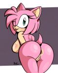 accessory amy_rose anthro anus areola big_breasts big_butt black_nose blush breasts butt eulipotyphlan eyelashes female fur genitals green_eyes hair hair_accessory hairband head_tuft hedgehog hi_res looking_at_viewer looking_back looking_back_at_viewer mammal nude one_eye_closed pink_areola pink_body pink_fur pink_hair purple_background sega short_hair simple_background solo sonic_the_hedgehog_(series) tan_body tan_fur thick_thighs tongue tongue_out tuft vulva white_background wide_hips wink winking_at_viewer xenrevv
