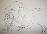  child-of-hades claws disney eyes_closed feline female feral lion lions male mammal monochrome penetration plain_background sarafina sarafina_(the_lion_king) scar scar_(the_lion_king) sketch straight the_lion_king tongue tongue_out uncolored white_background 