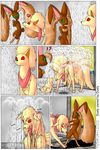  ambiguous_gender canine cold comic feral fox lopunny mammal ninetales nintendo pok&#233;mon pok&eacute;mon red_eyes scared shiver shower steam tydrian video_games wet 