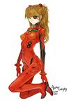  artist_name bangs black_eyes bodysuit bracer breasts brown_hair character_name closed_mouth dated evangelion:_3.0_you_can_(not)_redo expressionless eyepatch from_side full_body gloves headgear hip_bones kneeling legs_together long_hair looking_at_viewer memipong neon_genesis_evangelion number pilot_suit plugsuit rebuild_of_evangelion red_bodysuit shikinami_asuka_langley simple_background skin_tight skinny small_breasts solo souryuu_asuka_langley tape turtleneck white_background 