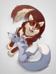 2023 3:4 azzai black_nose blue_body blue_eyes blue_fur canid canine canis cheek_tuft colored colored_sketch digital_drawing_(artwork) digital_media_(artwork) dipstick_tail domestic_dog duo ear_piercing eyebrows eyelashes facial_tuft female feral fox fur heterochromia high-angle_view husky larger_male looking_at_viewer lying male male/female mammal markings nordic_sled_dog on_front on_side open_mouth open_smile orange_eyes pawpads piercing pink_nose pink_pawpads red_body red_eyebrows red_fur shaded simple_background size_difference sketch smaller_female smile snout spitz tail tail_markings tan_body tan_fur tuft white_eyebrows white_markings
