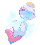  chimecho closed_mouth full_body highres no_humans pokedex_number pokemon pokemon_(creature) pokemon_focus smile solo uenomigi wind_chime yellow_eyes 