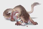 2022 3:2 ambiguous_gender arthropod azzai beetle blue_eyes blue_nose brown_body brown_claws brown_fur canid canine cheek_tuft claws colored colored_sketch cucujoid digital_drawing_(artwork) digital_media_(artwork) dragon duo eyebrows facial_tuft female feral fur hybrid insect ladybug larger_female long_body long_snout long_tail looking_at_another mammal mythological_creature mythological_scalie mythology scalie shaded simple_background size_difference sketch smaller_ambiguous snout tail tuft white_body white_eyebrows white_fur