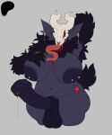 absurd_res animal_genitalia animal_penis anthro areola balls barbell_piercing big_breasts black_areola black_body black_fur black_nipples blotchy_areola bodily_fluids bone bovid breasts caprine caprine_demon curved_horn demon dripping ear_piercing ear_ring equine_genitalia equine_penis erection flared_penis fur genital_fluids genitals goat_demon grey_background gynomorph half-closed_eyes hi_res horn huge_breasts intersex long_tongue mammal medial_ring narrowed_eyes nipple_barbell nipple_dip nipple_piercing nipples penis piercing precum precum_drip precum_string ring_piercing simple_background skull skull_head slightly_chubby slightly_chubby_anthro slightly_chubby_gynomorph slightly_chubby_intersex solo thick_thighs tongue wide_hips zeo_(artist)