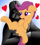  &lt;3 bestiality crossover cub darth_vader duo equine female feral fingering friendship_is_magic fur hair horse interspecies male mammal my_little_pony ohohokapi open_mouth orange_fur pony purple_eyes purple_hair pussy scootaloo_(mlp) star_wars straight what young 