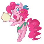  clothing dancing equine female feral friendship_is_magic gypsy horse mammal minitea mt musical_instrument my_little_pony one_eye_closed pinkie_pie_(mlp) plain_background pony smile solo tambourine white_background wink 