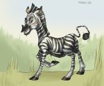  2026 6:5 absurd_res animal_genitalia animal_penis anus balls belly_slapping_masturbation black_penis blush brush_tail darkened_genitalia day dreamworks equid equine equine_genitalia equine_penis feral genitals grass hi_res hooves madagascar_(series) male mammal marty_(madagascar) masturbation outside penis plant quadruped rasmary smile smirk solo stripes tail teeth zebra 