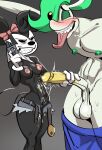  accessory anthro areola athletic athletic_female balls black_body bodily_fluids bottomwear bottomwear_down bow_ribbon braces breasts clothed clothing clothing_pull cum cum_on_belly cum_on_body cum_string digital_media_(artwork) disney duo erect_nipples erection eyes_closed female fur genital_fluids genitals gloves gun hair hair_accessory hair_bow hair_ribbon hand_on_penis handgun handjob handwear hi_res holding_gun holding_handgun holding_object holding_ranged_weapon holding_revolver holding_weapon hotpants house_mouse humanoid_genitalia humanoid_penis jackofak larger_male looking_pleasured male male/female mammal medium_breasts minishorts minnie_mouse mouse murid murine naughty_face navel nipples nude open_bottomwear open_clothing open_shorts orgasm_face pants pants_down partially_clothed pecs penile penis puddin_toon_skunk ranged_weapon revolver ribbons rodent saggy_balls sex shorts simple_background size_difference slim smaller_female smile standing teeth tongue tongue_out topwear topwear_lift topwear_pull vulva weapon 