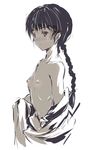  blush braid flat_chest long_hair nipples papertiger rdg_red_data_girl solo suzuhara_izumiko twin_braids twintails undressing very_long_hair 