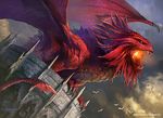  dragon feral fire hypersonic_dragon magic_the_gathering niv-mizzet solo velinov wings wizards_of_the_coast 