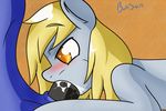  amber_eyes animal_genitalia blonde_hair blue_fur blush boltswift deep_throat derpy_hooves_(mlp) duo equine faceless_male fellatio female friendship_is_magic fur grey_fur hair horse horsecock lying male mammal my_little_pony on_front open_mouth oral oral_sex orange_background penis plain_background pony saliva sex signature straight 