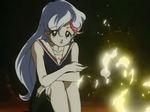  4:3 aikawa_akane animated animated_gif female fire girl lowres mahou_tsukai_tai! marshmellow purple_hair screencap 