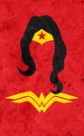  black_hair dc_comics emblem minimalist no_humans red red_background simplistic star star_(symbol) tiara w_(letter) wonder_woman wonder_woman_(series) 