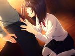  1girl amemiya_hatsune cum erection facial fellatio game_cg hazuki_kyoko innocent_grey oral penis sugina_miki uncensored 