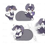  2026 :3 ^w^ ambiguous_gender anthro blush book brown_eyes cushion digital_media_(artwork) duo empty_eyes eyes_closed feet fur generation_8_pokemon gloves_(marking) grey_body grey_fur horn indeedee kemono leg_markings markings motion_blur motion_lines multicolored_body multicolored_fur musical_note musical_symbol nintendo pokemon pokemon_(species) reading reading_book signature simple_background sitting smile socks_(marking) symbol tail tontaro two_tone_body two_tone_fur watermark white_background white_body white_fur 