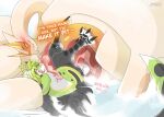 ahegao animal_genitalia anthro aroused avali avian balls big_hands big_penis bird blush bodily_fluids breathing comic dialogue dirty_talk dominant dragon dripping_penis duo eye_contact fan_character feathered_tail feathered_wings feathers femboy finn_(gustav) foreplay generation_2_pokemon genital_fluids genital_slit genitals hi_res holding_another leaking_precum legendary_pokemon looking_at_another looking_pleasured love lugia male male/male mythological_creature mythological_scalie mythology nintendo orion_the_lugia_(walk-w-igny) outside_sex passionate paws penis pokemon pokemon_(species) precum precum_string public public_erection public_exposure public_nudity public_sex scalie service_top sex shlick shy size_difference slit_penis smile snow snowing snowing_outside submissive tail tapering_penis telekinesis tongue tongue_out trainer training walk-w-igny wings winter