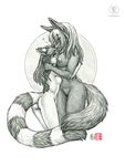  &lt;3 ace ace_(kacey) age_difference anthro breasts butt cacomistle canine circle couple cute duo embrace embracing female fluffy_tail greyscale interspecies jackal kacey kissing kristania lesbian long_tail mammal monochrome nipples nude pencil_(art) plain_background pussy ringed_tail romantic side_view size_difference standing three-quarter_portrait traditional_media white_background white_countershading 