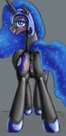  blush cutie_mark equine eyeshadow female feral friendship_is_magic hair helmet horn horse looking_at_viewer looking_back makeup mammal my_little_pony night nightmare_moon_(mlp) open_mouth plain_background pony princess_luna_(mlp) pussy royalty shoes solo tongue winged_unicorn wings 