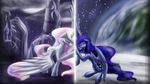  crying cutie_mark equine female friendship_is_magic horn horse moon my_little_pony pony princess princess_celestia_(mlp) princess_luna_(mlp) royalty sad winged_unicorn wings zedrin 