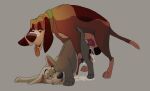 anal anal_penetration animal_genitalia animal_penis balls bedroom_eyes bodily_fluids canid canine canine_genitalia canine_penis canis collar collar_only copper_(tfath) cum cum_inside cum_while_penetrated darkened_balls darkened_genitalia disney domestic_dog duo feral genital_fluids genitals knot knotted_penis lady_and_the_tramp leaking_cum lumpygoose male male/male mammal narrowed_eyes nude penetration penis seductive the_fox_and_the_hound tramp_(lady_and_the_tramp) waist_grab