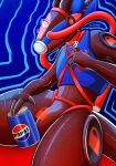 anthro beverage beverage_can can collar_tag container dionekat drone dronification ear_piercing eyewear gas_mask gas_mask_face gas_tank glasses harness hi_res holding_can holding_container holding_object lock_bulge lock_symbol machine male mask nonbinary_(lore) null_bulge p3p51 pepsi piercing protogen qr_code qr_code_on_chest soda solo trans_(lore) trans_man_(lore) wearing_collar wearing_glasses wearing_harness