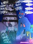 absurd_res ballbusting balls blackjack_o'hare blue_body bodily_fluids canid canine caning canis cock_and_ball_torture cum duo electrostimulation english_text erection eyewear gagspeak genital_fluids genital_torture genitals glans goggles hi_res humiliation lagomorph male mammal nintendo nipples nude nude_anthro nude_male penis questionable_consent sex_toy smallsavant space star_fox struggling sweat text voweless whipping wolf wolf_o'donnell
