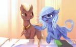  blue_eyes brown_body dream_weaver_(mlp) dreamcatcher equine eyewear female fruitbloodmilkashake glasses male mammal my_little_pony pegasus shopping starcrosser_(mlp) wings yellow_eyes 