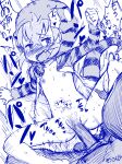  1boy 1girl absurdres ahegao blush breasts cellien_(kemono_friends) censored clenched_hand commentary_request feet folded grass hetero highres hood hoodie kemono_friends lying masuyama_ryou monochrome monster nipples open_clothes open_mouth open_shirt penis pussy_juice sex shirt small_breasts solo_focus sweat testicles tsuchinoko_(kemono_friends) vaginal 