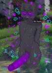  absurd_res anthro balls big_balls big_penis black_body black_claws bodily_fluids claws deuzion enderman erection genitals hi_res male microsoft minecraft mojang particles penis potion_bottle purple_eyes purple_penis solo sweat vein veiny_penis xbox_game_studios 