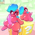  ?_block ambiguous_gender andromorph annoyed anthro anus big_breasts big_bulge big_butt big_penis blue_hair blue_leaves bodily_fluids breasts bubble_butt bulge butt cherry cloacal_penis digitigrade double_cherry duo food freckled_breasts freckled_butt freckled_legs freckled_thighs freckles fruit genitals glistening glistening_body gradient_body gradient_hair hair hi_res intersex intersex/intersex looking_at_viewer mario_bros nintendo nipples one_eye_closed paws penis penis_between_breasts plant red_body smooth_penis smooth_skin sourlemonlotl super_mario_3d_world sweat thick_thighs wet wet_body wink winking_at_viewer 