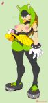  absurd_res afrosoricid anthro areola big_breasts black_body black_clothing black_fur black_legwear black_nose black_panties black_thigh_highs black_topwear black_underwear blue_eyes bodily_fluids bottomwear bracelet breasts camel_toe clothed clothing clothing_lift dialogue ear_piercing exposed_breasts eyelashes facial_markings female footwear front_view fur gloves green_body green_fur grey_clothing grey_footwear grey_panties grey_shoes grey_underwear handwear head_markings hi_res hiliwd idw_publishing jewelry legwear mammal markings nipple_piercing nipples open_mouth panties pattern_bottomwear pattern_clothing pattern_panties pattern_underwear piercing pink_areola pink_nipples ring sega shoes skirt skirt_lift solo sonic_the_hedgehog_(comics) sonic_the_hedgehog_(idw) sonic_the_hedgehog_(series) striped_bottomwear striped_clothing striped_panties striped_underwear stripes studded_bracelet studded_jewelry studs surge_the_tenrec sweat sweatdrop tan_body tan_fur tenrec text thick_thighs thigh_highs topwear underwear white_clothing white_gloves white_handwear yellow_bottomwear yellow_clothing yellow_skirt 