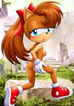  butt female minx mobius_unleashed nipples nude outside palcomix sega shoes sonic_(series) tiara_boobowski 